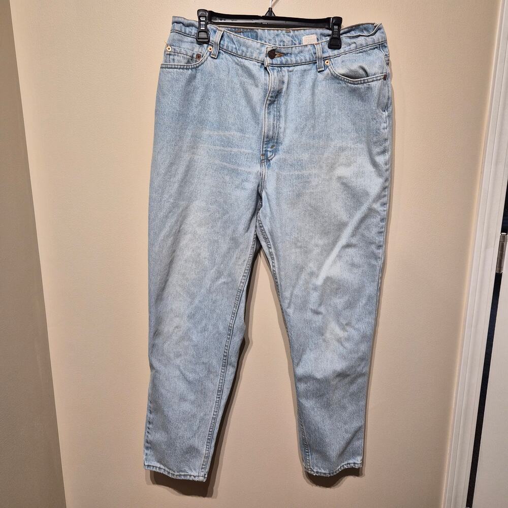 Vintage Levi's 18W Short 550 Light Wash 100% Cotton Jeans Relaxed Fit Tapered